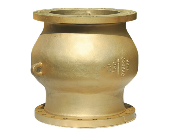 Axial flow check valve