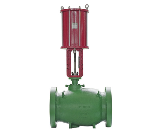 Axial flow soft seal rack driven regulating valve